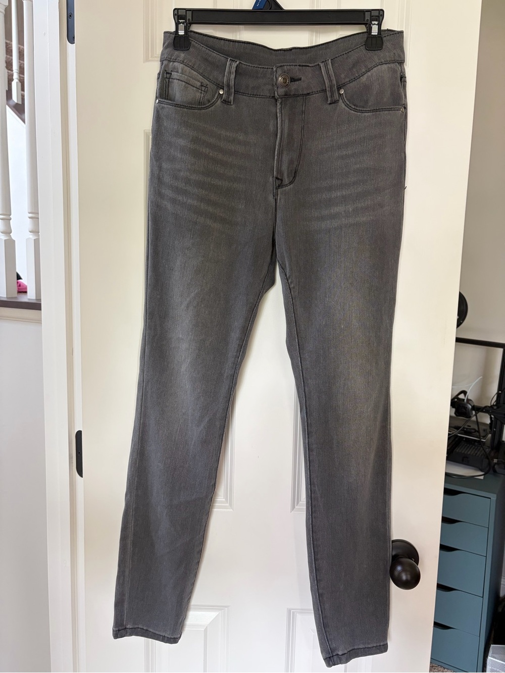 Grace & Lace Men's Slim Jeans in Slate Gray 8